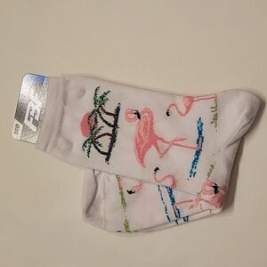 Crew Socks - Flamingo NWT